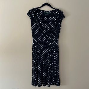 Lauren by Ralph Lauren Polka Dot dress - Black and White